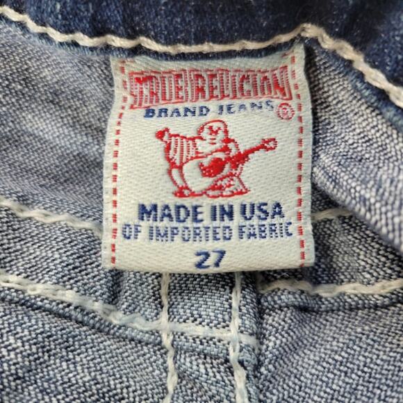 True Religion Rainbow Gina Boot Cut Jeans Size 27 - Picture 6 of 9